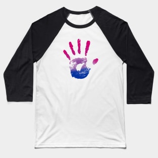 Bisexual Handprint Baseball T-Shirt